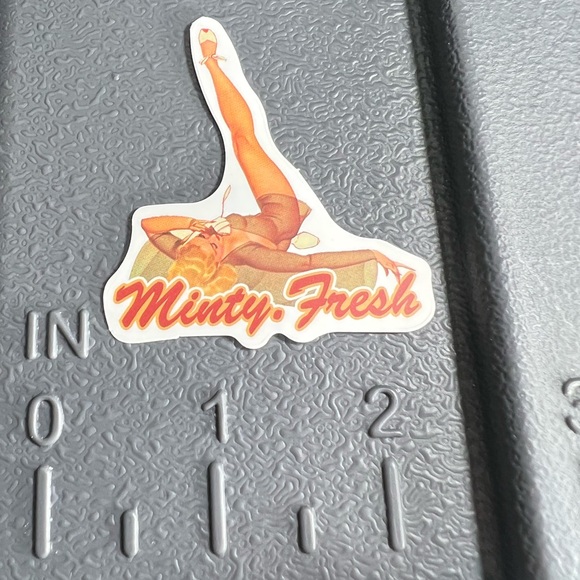 MINTY Sexy Pinup Gorgeous Sticker Retro Vintage BomberGirl Ace Pilot - Picture 2 of 5